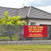 2x6 Ft We Do This Not Because It Is Easy Banner Flag Funny We Do This Not Because It Is Easy Flag Sign Fun Meme Decorations Banner For Room Party Decoration With 4 Metal Eyelets view 3