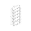 BOWERY HILL Wood 5-Shelf 71-Inch Etagere Bookcase in Walnut view 3