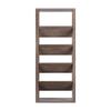 BOWERY HILL Wood 5-Shelf 71-Inch Etagere Bookcase in Walnut view 4