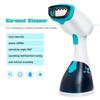Yioryo Portable Mini Steamer for Clothes, Handheld Travel Garment Steamer with Stainless Steel Nozzle & Fabric Brush, Detachable Water Tank (Gray : Blue) view 2