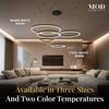 MOD LIGHTING Charlotte Modern 5-Ring Chandelier, 1 Pack, Gold view 3