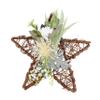 DECHOUS 1pc Artificial Wall Hanging Home Decor Spring Door Wreath Star Grapevine Wreath Twig Wall Decoration Star Peony Wooden Circle Crafts Outdoor view 1
