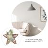 DECHOUS 1pc Artificial Wall Hanging Home Decor Spring Door Wreath Star Grapevine Wreath Twig Wall Decoration Star Peony Wooden Circle Crafts Outdoor view 3