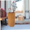 Uonlytech Artificial Rattan Umbrella Storage Stand, Plastic Indoor Holder view 4