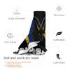 Barbados Flag Butterfly Beach Towel with Towel Band, 27.5 Inches Soft Microfiber Beach Towels Quick Dry Absorbent Sand Free Beach Blanket for Adults in Beach Pool view 3