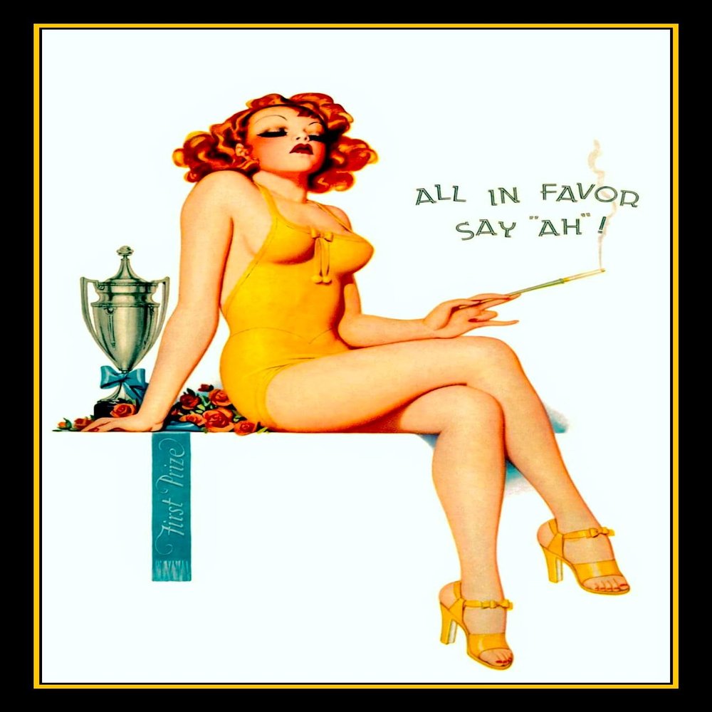First Prize Vintage Art Pinup Girl Canvas Print Fridge Magnet 6x8 Large (3.5x5)