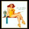 First Prize Vintage Art Pinup Girl Canvas Print Fridge Magnet 6x8 Large (3.5x5) view 1