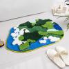 LEVINIS Cute Moss Bathroom Rugs, Soft Funny Bedroom Bathroom Dcor Rug Non Slip Washable Bath Mats for Shower, Tub, Bedroom, 31"20" view 2