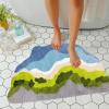 LEVINIS Moss Bath Mats, Cute Green Moss Shag Bathroom Rugs Non Slip Soft and Water Absorbent Bath Rug for Bathroom, Shower, Tub, Indoor Doormat 31"20" view 2