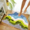 LEVINIS Moss Bath Mats, Cute Green Moss Shag Bathroom Rugs Non Slip Soft and Water Absorbent Bath Rug for Bathroom, Shower, Tub, Indoor Doormat 31"20" view 3