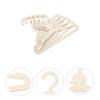 CAXUSD 5 Pcs Cartoon Animal Design Kids Wood Hangers Fun and Functional Clothes Rack for Baby Clothing Dress and Shirt Storage for Nursery and Toddler Organization view 4