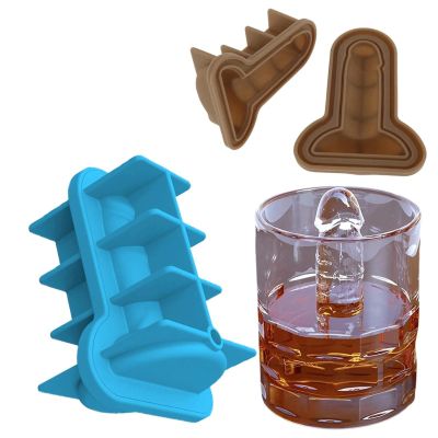 Adult Prank Ice Cube Mould | 3D Ice Cube Molds - Fun Shapes Silicone Ice Cube Mold for Whiskey, Beer, Coffee and Homemade,3Pcs