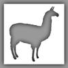 Llama Animal Stencil - Choose a Size (6"x6") - Laser-Cut Reusable Plastic view 2