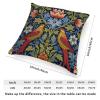 ArogGeld Red Bird Blue Sunflower Sofa Cushion Cover Chinoiserie Garden Animal Floral Square Pillow Covers Chinoiserie Accent Pillow for Living Room Bedroom 16x16in White Linen view 2
