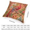 ArogGeld Traditional Chinese Chinoiserie Cushion Cover Blush Orange Chinoiserie Flower Bird Pillow Covers Peacock Animal Asian Garden Floral Throw Pillow Case Farmhouse Decor 16x16in view 2