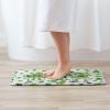 Green Shamrock Bathroom Rug Cute Gnome Clover Bath Mat Non Slip Machine Washable Shower Rugs St Patrick Day Decorations Soft and Water Absorbent Floor Mats 16"x24" view 2