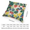 ArogGeld Red Yellow Blue Strawberry Fruit Farmhouse Throw Pillow Summer Lemon Strawberry Garden Linen Cushion Cover Chinoiserie Chic Asian Pillow Cover Case for Sofa Couch Car Chair 24x24in view 2