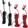 BESPORTBLE 4pcs Camping Tent Lanyard Reflective Straps for Outdoor Use Portable Clothesline for Camping Hiking and Travel Strong and Material view 1