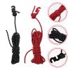 BESPORTBLE 4pcs Camping Tent Lanyard Reflective Straps for Outdoor Use Portable Clothesline for Camping Hiking and Travel Strong and Material view 3