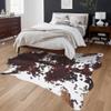 Cowhide Rug Faux Cow Hide Large 8x10 FT Cow Print Rug Western Area Rugs for Bedroom Living Room Bedroom Dining Room Brown Animal Print Carpet Non Slip Area Rugs Western Wall Decor view 2