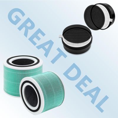 2 Pack Core 300 True HEPA To-xin Absorber Replacement Filter and 2 Pack LV-H132 Replacement Filter for LEVOIT