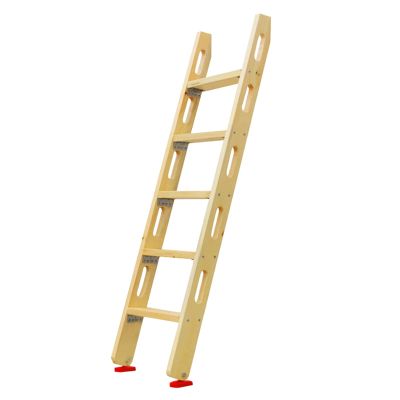 Wood Loft Ladder with Handle, 60 70 Inch Extra Tall Bed Ladder for Twin Bunk Bed, Dorm Bed & Bedroom, Load 100KG, Step Length: 40CM/15.7" (Size : 5-Step (1.5m/59 Inch/5 FT))