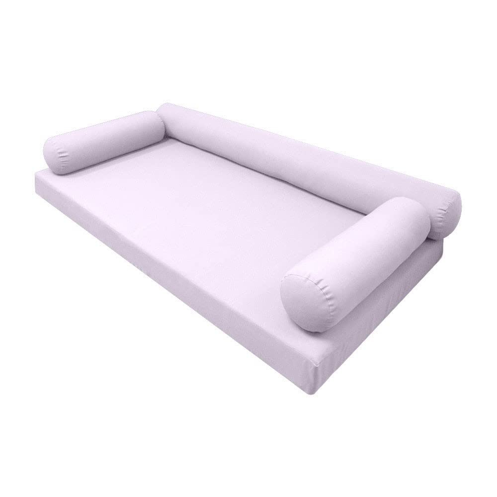 |SLIPCOVER ONLY|S6 Outdoor Daybed Mattress Bolster Pillow Cushion Covers Knife Edge Full AD107