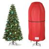 Riuog Upright Christmas Tree Storage Bag,Oxford Fabric Tear Resistant Adjustable 7.5FT Christmas Tree Storage Bag for Assembled Xmas Trees view 1