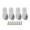Oval Closet Rod End Supports Furniture Accessories Wardrobe Tube Support Bracket Clothes Hanging Rod Clothes Tube Holder (Color : 4 pcs) view 1