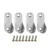 Oval Closet Rod End Supports Furniture Accessories Wardrobe Tube Support Bracket Clothes Hanging Rod Clothes Tube Holder (Color : 4 pcs) view 3