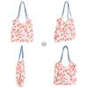 Aisi Women Canvas Tote Handbag Large Capacity Drawstring Shopping Bag Delicate Floral Reusable Grocery Bags view 3