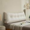 Queen Size Wedge Pillow Bed Rest Reading Pillow, Wedge Cushion Headboard Reading Pillow, Solid Sofa Mattress Wipeable Technical Cloth Cover Bed Backrest (Color : White, Size : 23.6"/60cm) view 1