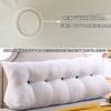 Queen Size Wedge Pillow Bed Rest Reading Pillow, Wedge Cushion Headboard Reading Pillow, Solid Sofa Mattress Wipeable Technical Cloth Cover Bed Backrest (Color : White, Size : 23.6"/60cm) view 2
