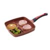 Bestco ND-5130 Frying Pan, Dividers, 3 Sides, IH Gas Fire, Red, Varia Span view 3