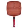 Bestco ND-5130 Frying Pan, Dividers, 3 Sides, IH Gas Fire, Red, Varia Span view 4