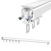 LIYI929GP Outdoor Curtain Track White Black, Ceiling Track for Curtains, Room Divider Curtain Rods, Top Or Side Mount, Curtain Rail Ceiling/Wall Mount Sliding Curtain Track System for RV, Bay Window view 3