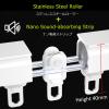 LIYI929GP Outdoor Curtain Track White Black, Ceiling Track for Curtains, Room Divider Curtain Rods, Top Or Side Mount, Curtain Rail Ceiling/Wall Mount Sliding Curtain Track System for RV, Bay Window view 4