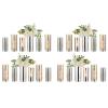 Glass Cylinder Vases Set of 24, Hewory Glittery Silver Vase for Centerpieces, Glass Hurricane Candle Holders for Pillar Floating Candle, Tall Round Vase for Wedding Anniversary Events Home Table Decor view 1