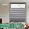 Toanture Top Down Bottom Up Cellular Cordless Blinds,Blackout Honeycomb Window Blinds for Windows Shades,Thermal Insulated 1.8" Single Cell Honeycomb Blinds for Bedroom, Office(Dim Grey,82.5"W x 54"H) view 2