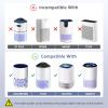 2 Pack TZ-K1 Replacement Filter Compatible with FreAire KN6391, Compatible with ToLife TZ-K1, Compatible with VOOPNU DH-JH12, for MK-01 MK-06, MJ012H, 3-in-1 Filter Replacement for Smoke Pollen, White view 2