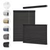 Toanture Top Down Bottom Up Cellular Cordless Blinds, Blackout Honeycomb Window Blinds for Windows Shades, Thermal Insulated 1.8" Single Cell Honeycomb Blinds for Bedroom, Office(Black,75.5"W x 72"H) view 1