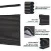 Toanture Top Down Bottom Up Cellular Cordless Blinds, Blackout Honeycomb Window Blinds for Windows Shades, Thermal Insulated 1.8" Single Cell Honeycomb Blinds for Bedroom, Office(Black,75.5"W x 72"H) view 3