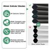 Toanture Top Down Bottom Up Cellular Cordless Blinds, Blackout Honeycomb Window Blinds for Windows Shades, Thermal Insulated 1.8" Single Cell Honeycomb Blinds for Bedroom, Office(Black,75.5"W x 72"H) view 4
