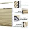 Toanture Top Down Bottom Up Cellular Cordless Blinds, Blackout Honeycomb Window Blinds for Windows Shades, Thermal Insulated 1.8" Single Cell Honeycomb Blinds for Bedroom, Office(Beige,75.5"W x 72"H) view 4