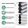 Toanture Top Down Bottom Up Cellular Cordless Blinds, Blackout Honeycomb Window Blinds for Windows Shades, Thermal Insulated 1.8" Single Cell Honeycomb Blinds for Bedroom, Office(Dim Grey,75"W x 72"H) view 4