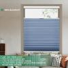 Toanture Top Down Bottom Up Cellular Cordless Blinds, Blackout Honeycomb Window Blinds for Windows Shades, Thermal Insulated 1.8" Single Cell Honeycomb Blinds for Bedroom, Office(Blue,75" W x 72" H) view 2