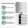 Toanture Custom Top Down Bottom Up Cellular Cordless Blinds, Blackout Honeycomb Window Blinds for Shades, Thermal Insulated 1.8" Single Cell Honeycomb Blinds for Bedroom, Office(White,81" W x 60" H) view 4