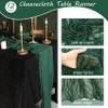 12 Pack 13Ft Cheesecloth Table Runner 35x157 Inch Boho Gauze Table Runner Cheese Cloth Long Rustic Table Runners for Wedding Bridal Shower Birthday Party Table Decor (Dark Green) view 4