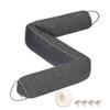 TORRAMI Under Door Draft Stoppers 32 Inch, Heavy Triangle Stop Draft Block Cold Air/Wind/Breeze Noise Blocker Door Sweeps Weather Stripping Bottom Seal Dark Gray view 1