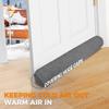 TORRAMI Under Door Draft Stoppers 32 Inch, Heavy Triangle Stop Draft Block Cold Air/Wind/Breeze Noise Blocker Door Sweeps Weather Stripping Bottom Seal Dark Gray view 4